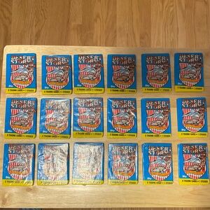 1991 Topps Desert Storm Series 1 Trading Cards. 18 Wax Packs.